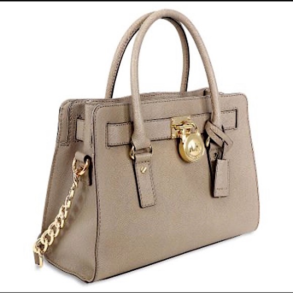 Michael Kors Hamilton NWOT Dune satchel Crossbody - Picture 2 of 13